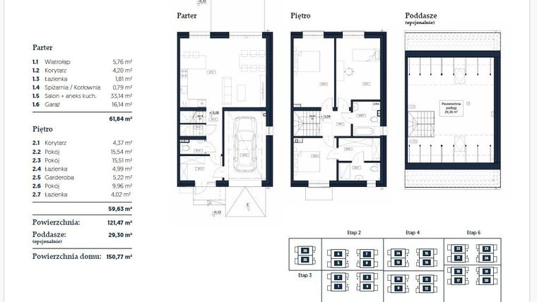 Rzut - Dom na sprzedaż 5 pokoi o powierzchni 122,18 m² - numer 3 w Iwa Park