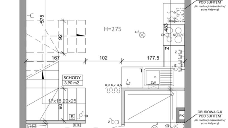 Rzut - Dom na sprzedaż 3 pokoje o powierzchni 64,2 m² - numer 22A w Ogrody Przyjaciół 5 etap II