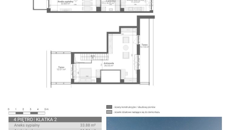 Rzut - Mieszkanie na sprzedaż 4 pokoje o powierzchni 103,91 m² - numer M40 w Ultra Marina etap II
