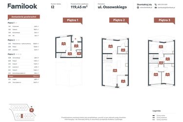 Rzut - Mieszkanie na sprzedaż 6 pokoi o powierzchni 119,45 m² - numer I2 w Familook