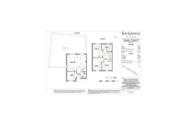 Rzut - Dom na sprzedaż 5 pokoi o powierzchni 85,31 m² - numer 8 w Kwiatowa Oaza