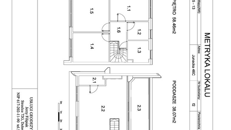 Rzut - Dom na sprzedaż 5 pokoi o powierzchni 138,97 m² - numer F2 w Viva Junacka