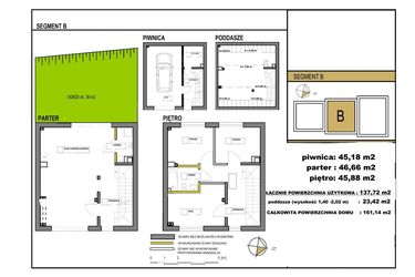Rzut - Dom na sprzedaż 6 pokoi o powierzchni 161,14 m² - numer M2 w Kamienica Na Zboczu