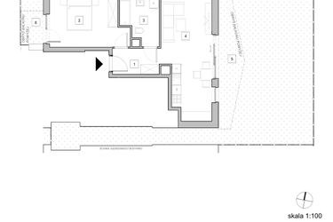 Rzut - Mieszkanie na sprzedaż 2 pokoje o powierzchni 46,81 m² - numer D2_1 w ATAL Zawiślańska
