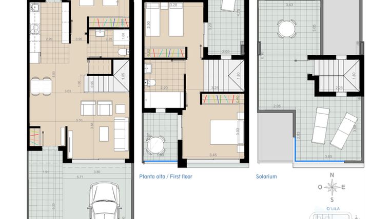 Rzut - Mieszkanie na sprzedaż 3 pokoje o powierzchni 199,18 m² - numer V5.2 w Residencial Nova II