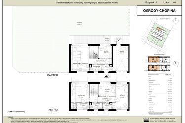 Rzut - Dom na sprzedaż 5 pokoi o powierzchni 154,88 m² - numer A1 w Ogrody Chopina