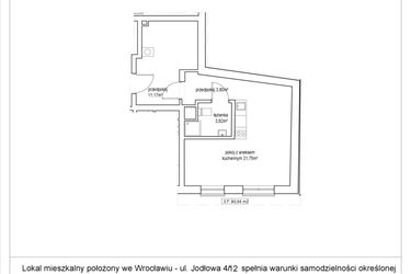 Rzut - Mieszkanie na sprzedaż 1 pokój o powierzchni 40,64 m² - numer 4/12. w Apartamenty Nowy Targ