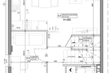 Rzut - Dom na sprzedaż 5 pokoi o powierzchni 85,96 m² - numer 29A w Zielono Mi etap V