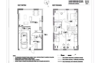 Rzut - Dom na sprzedaż 5 pokoi o powierzchni 133,13 m² - numer B1L2 w Nad rozlewiskiem