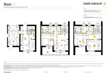 Rzut - Mieszkanie na sprzedaż 4 pokoje o powierzchni 92,41 m² - numer 5 w Kuropatwy 32
