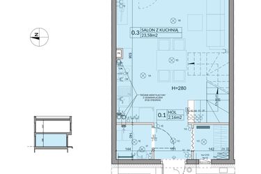 Rzut - Dom na sprzedaż 3 pokoje o powierzchni 61,92 m² - numer 50 w Boska Ksawerowska 2 etap 4