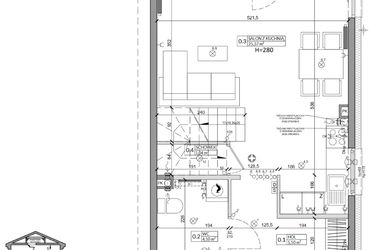Rzut - Dom na sprzedaż 3 pokoje o powierzchni 76,5 m² - numer 31B w Zielono Mi 2