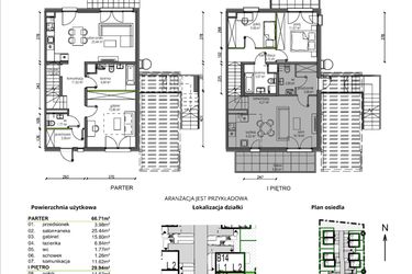 Rzut - Mieszkanie na sprzedaż 4 pokoje o powierzchni 92,54 m² - numer B13.L1 w Rokokowa Vita