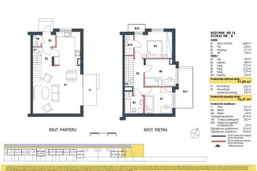 Rzut - Dom na sprzedaż 4 pokoje o powierzchni 96,37 m² - numer 16b w Waw.Re