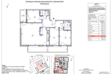 Rzut - Mieszkanie na sprzedaż 4 pokoje o powierzchni 96,14 m² - numer B3 w Vilanovia Park