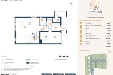 Rzut - Dom na sprzedaż 5 pokoi o powierzchni 157,29 m² - numer E2 w Przystań Złotokłos