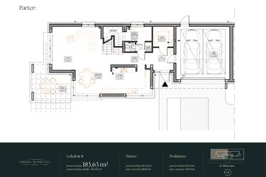 Rzut - Dom na sprzedaż 5 pokoi o powierzchni 183,63 m² - numer 8 w Osiedle Słoneczna