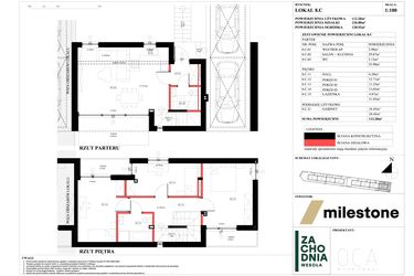 Rzut - Dom na sprzedaż 5 pokoi o powierzchni 112,2 m² - numer 8.C w Zachodnia Wesoła