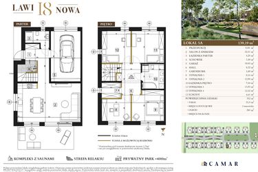 Rzut - Dom na sprzedaż 5 pokoi o powierzchni 139,19 m² - numer 5A-v1 w Lawinowa 18
