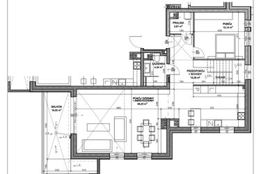 Rzut - Mieszkanie na sprzedaż 2 pokoje o powierzchni 161,25 m² - numer N.D.03.16 w Nobilis