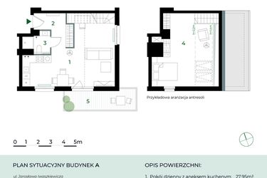 Rzut - Mieszkanie na sprzedaż 2 pokoje o powierzchni 56,87 m² - numer M29 w Park-Wojszyce