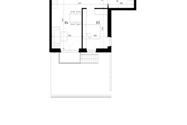 Rzut - Mieszkanie na sprzedaż 2 pokoje o powierzchni 44,1 m² - numer 1 w Traugutta
