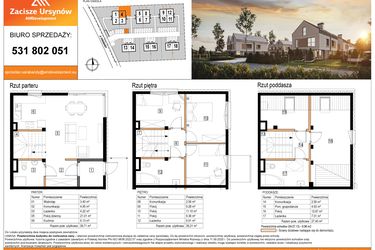 Rzut - Dom na sprzedaż 5 pokoi o powierzchni 116,3 m² - numer 4 w Zacisze Ursynów