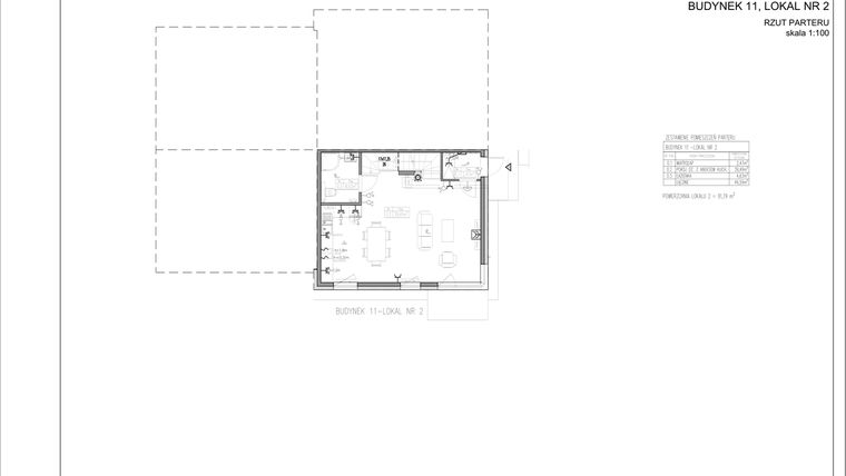 Rzut - Dom na sprzedaż 4 pokoje o powierzchni 91 m² - numer 4plex 11.2 w Tesoro Golf Park