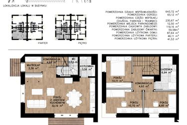 Rzut - Mieszkanie na sprzedaż 4 pokoje o powierzchni 89,45 m² - numer 9A w Zielone Kolumny