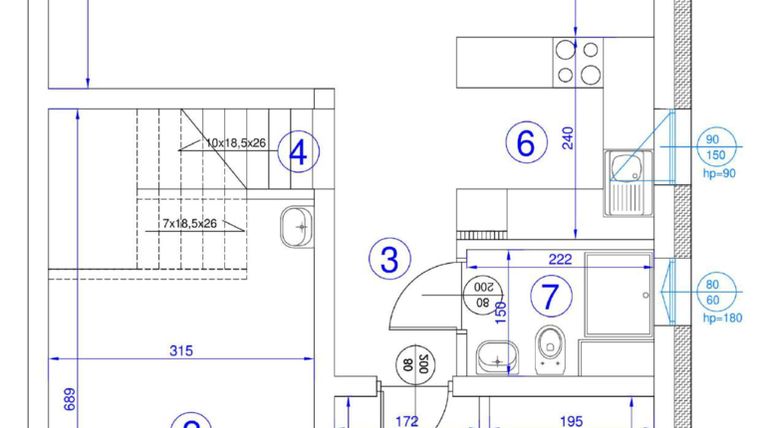 Rzut - Dom na sprzedaż 5 pokoi o powierzchni 142,03 m² - numer 2 w Tymotkowa