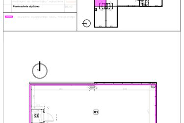 Rzut - Lokal użytkowy na sprzedaż 1 pokój o powierzchni 83,43 m² - numer 2.B.7 w Nowe Miasto Polesie etap IIIa