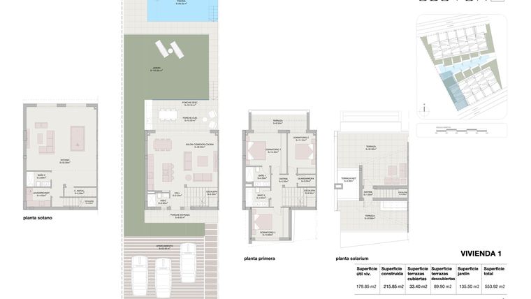 Rzut - Mieszkanie na sprzedaż 3 pokoje o powierzchni 210,85 m² - numer 1 w Eleven 41