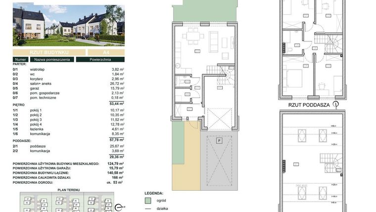 Rzut - Dom na sprzedaż 5 pokoi o powierzchni 140,58 m² - numer A4 w Cisova Park