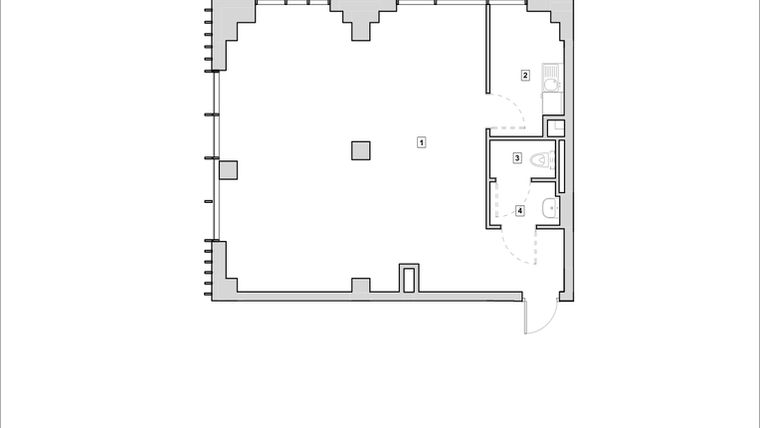 Rzut - Lokal użytkowy na sprzedaż 1 pokój o powierzchni 70,81 m² - numer H2-U-1-2 w Heyki City