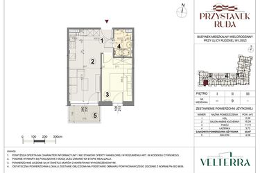 Rzut - Mieszkanie na sprzedaż 2 pokoje o powierzchni 35,67 m² - numer 9 w Przystanek Ruda