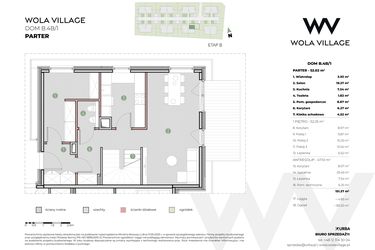 Rzut - Dom na sprzedaż 4 pokoje o powierzchni 151 m² - numer B.4B/1 w Wola Village
