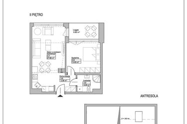 Rzut - Mieszkanie na sprzedaż 2 pokoje o powierzchni 78,83 m² - numer M26 w Ogrody Reymonta