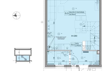 Rzut - Dom na sprzedaż 4 pokoje o powierzchni 74,16 m² - numer 28 w Boska Ksawerowska 2 etap 2