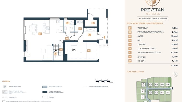 Rzut - Dom na sprzedaż 5 pokoi o powierzchni 157,29 m² - numer B2 w Przystań Złotokłos