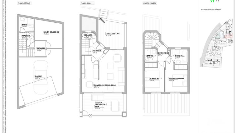 Rzut - Dom na sprzedaż 4 pokoje o powierzchni 147,6 m² - numer 17 w Infinity Views