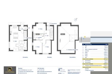 Rzut - Dom na sprzedaż 4 pokoje o powierzchni 93,99 m² - numer 1 w Nova Zabielska 2
