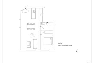 Rzut - Mieszkanie na sprzedaż 1 pokój o powierzchni 62 m² - numer 0-F w Mieszkania w Calpe - 94000145