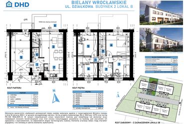 Rzut - Dom na sprzedaż 5 pokoi o powierzchni 101,82 m² - numer 2B w Domy w Bielanach Wrocławskich