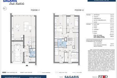 Rzut - Dom na sprzedaż 5 pokoi o powierzchni 121,8 m² - numer 62 w Osada Nadolicka