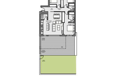 Rzut - Mieszkanie na sprzedaż 4 pokoje o powierzchni 122,56 m² - numer P4-BA w Pacaraima
