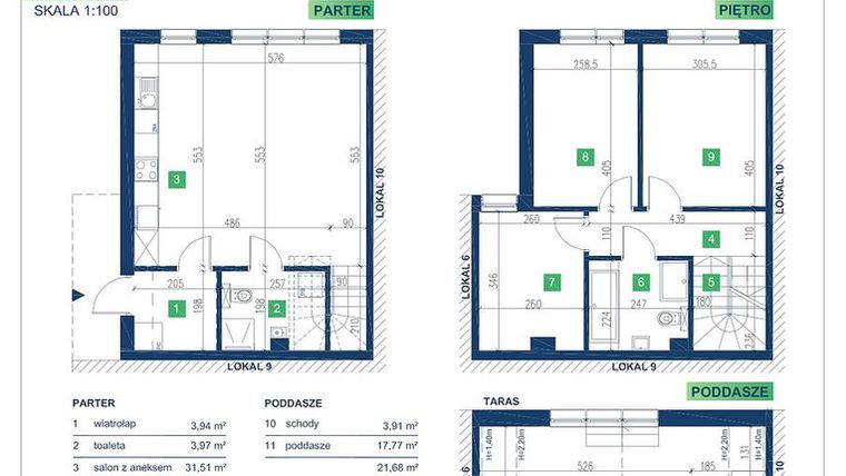 Rzut - Dom na sprzedaż 5 pokoi o powierzchni 105,95 m² - numer 8 w Vista Forest Stabłowice