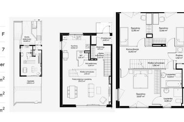 Rzut - Dom na sprzedaż 7 pokoi o powierzchni 162,13 m² - numer F01 w Jaśminowy Mokotów etap VI