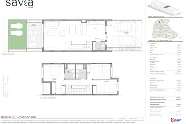 Rzut - Mieszkanie na sprzedaż 3 pokoje o powierzchni 100,16 m² - numer V07 w Savia