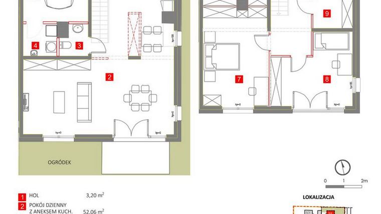 Rzut - Dom na sprzedaż 4 pokoje o powierzchni 151,26 m² - numer 38 w Słoneczny Zakątek