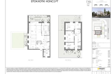 Rzut - Mieszkanie na sprzedaż 4 pokoje o powierzchni 128,1 m² - numer B2 w Stokrotki Koncept